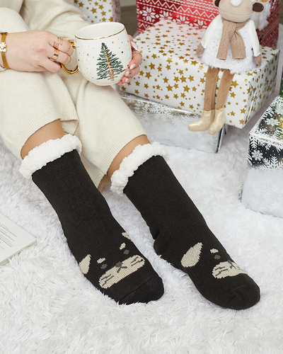 Royalfashion Isolierte beige Damen Hundesocken