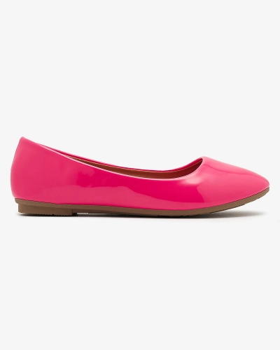 Neonrosa lackierte Damen-Ballerinas Fama - Footwear