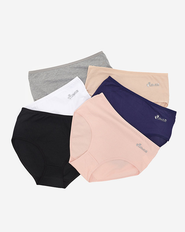 Set mit Damenslips, Typ Slips PLUS SIZE 6 / Packung - Unterwäsche