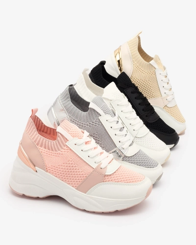 Білі жіночі кросівки спортивні на підборах Ezetta- Footwear