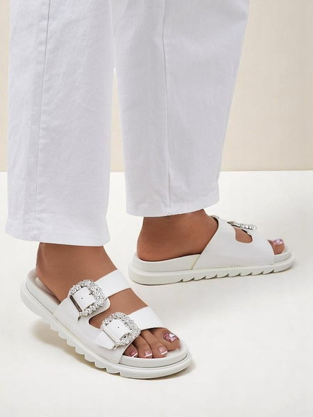 Royalfashion Damen-Slides mit Schnallen Mrs Aurora