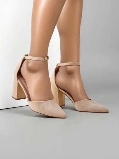 Royalfashion Damen-Eco-Suede-Pumps Caldeno