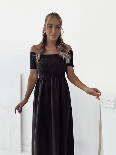 Royalfashion Damen Midikleid a'la hiszpanka