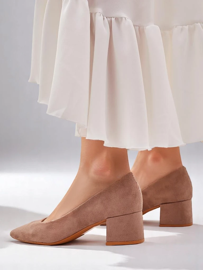 Royalfashion Damen Pumps mit niedriger Absätzen Agas