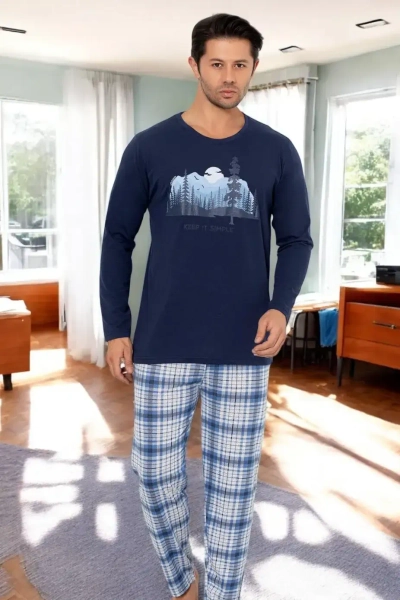 Royalfashion Herren Karopajamas
