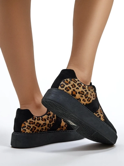 Royalfashion Damen Sport-Sneaker mit Leopardenmuster Big Cat