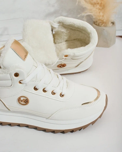 Royalfashion Warmed women's sneakers with fur Casill