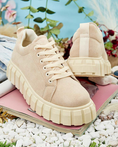 Royalfashion Damen Sportschuhe auf Plateausohle moon