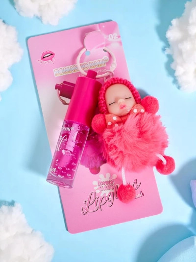 Lipgloss für Kinder mit Puppe Fuchsia