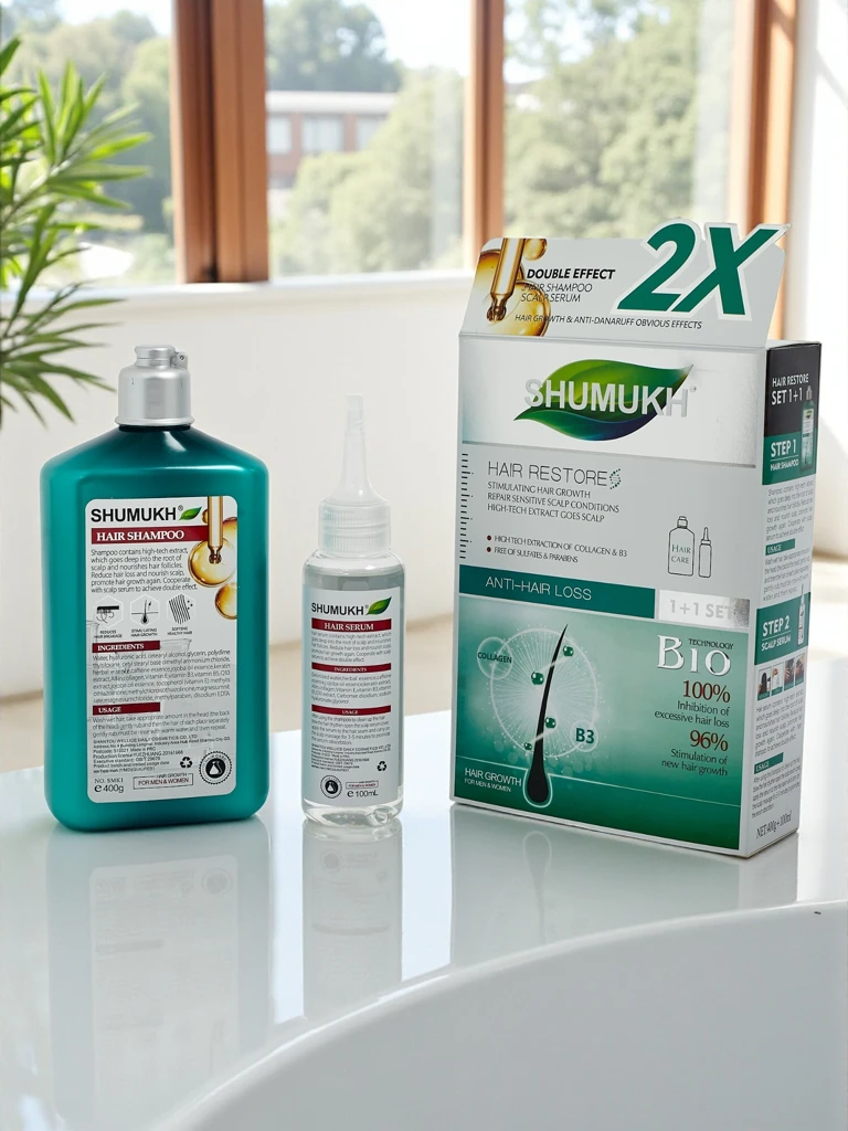 Shumukh 2-in-1 Shampoo und Serum zur Stimulierung des Haarwachstums