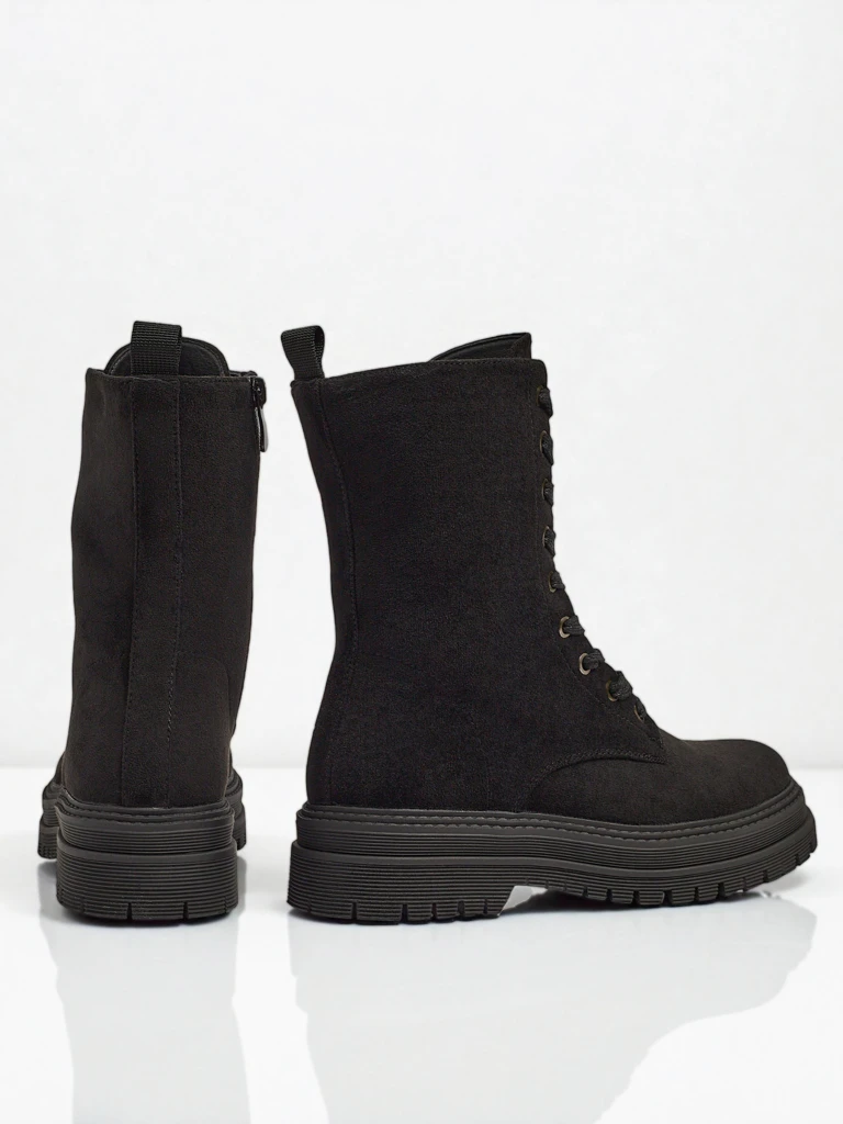 Damen Eco-Wildleder Worker Boots Molistea