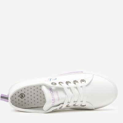 Weiß-lila Damen-Sneaker Tictoa - Footwear