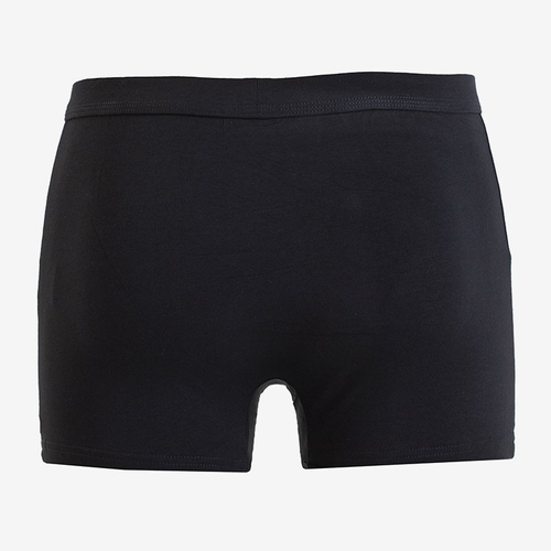 Чорні чоловічі бавовняні боксери