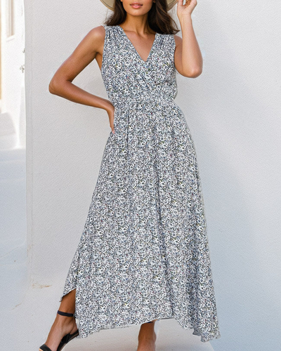 Royalfashion Damen Midikleid mit bunten Blumen