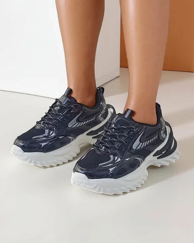 Royalfashion Damen Sport Sneakers mit dickerer Sohle Annete