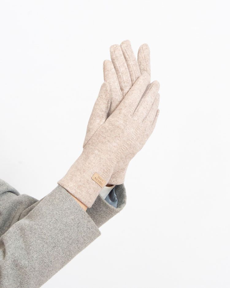 Royalfashion Beige Damen Stoffhandschuhe