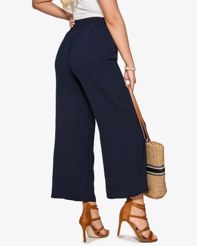 Marineblaue Damen-Palazzo-Bekleidung