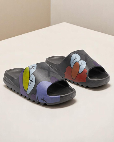 Damen Sandalen Aurora Schwarz Gummi Stilvoll für den Sommer