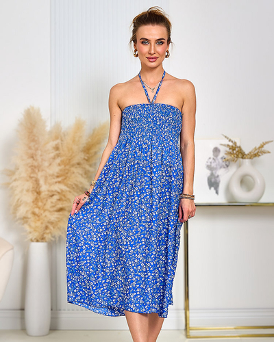 Royalfashion Knielanges Kleid mit Print