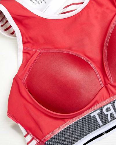 Royalfashion Gestreifter Damen-Sport-BH