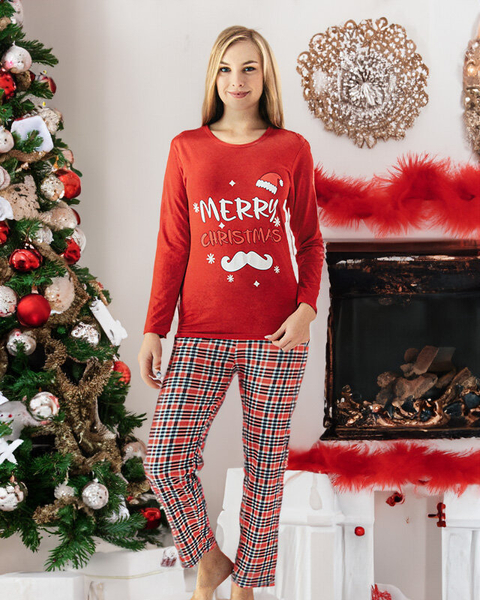Roter Weihnachts-Pyjama für Damen - Kleidung