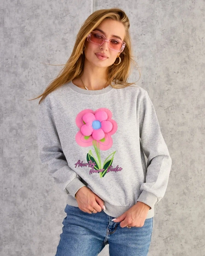 Royalfashion Damen Sweatshirt mit dünnem Druck