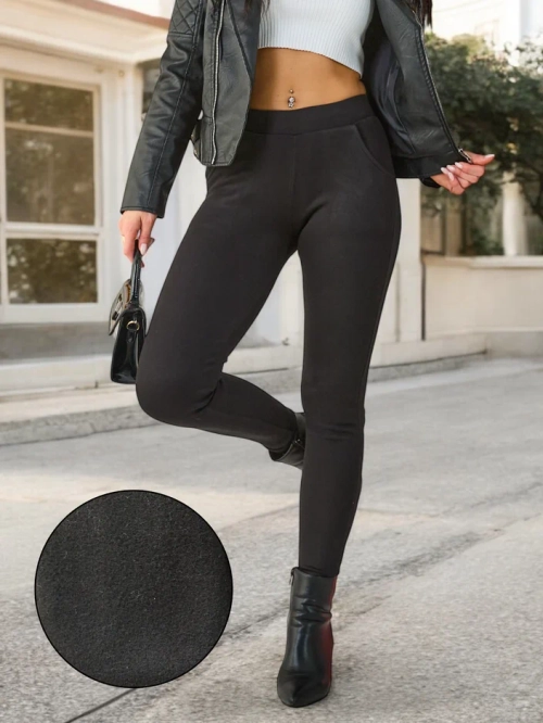 Royalfashion Жіночі утеплені бавовняні легінси