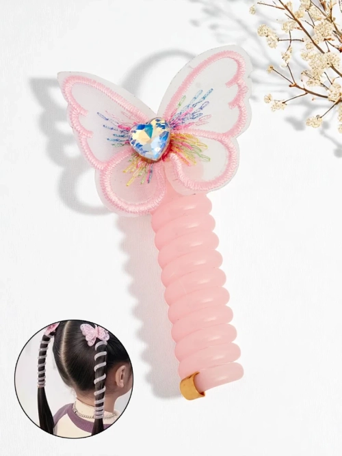 Royalfashion Гумка для волосся Пружинка з метеликом Spring Butterfly