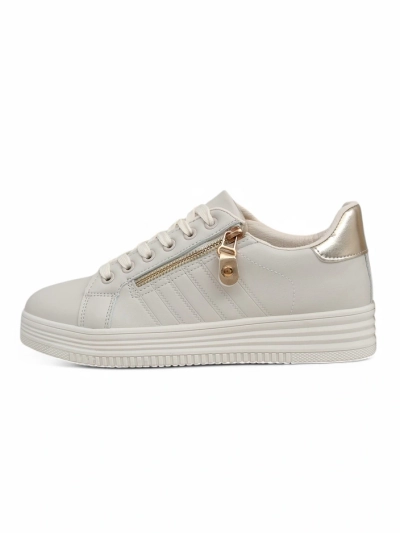 Royalfashion Damen Sport Sneakers mit dekorativem Reißverschluss Evrove