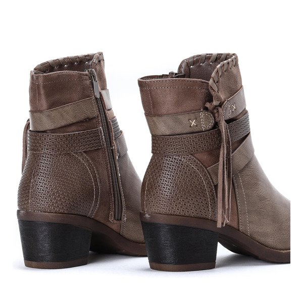 Stiefel auf dem Pfosten in dunkelbraun Junco - Footwear 1