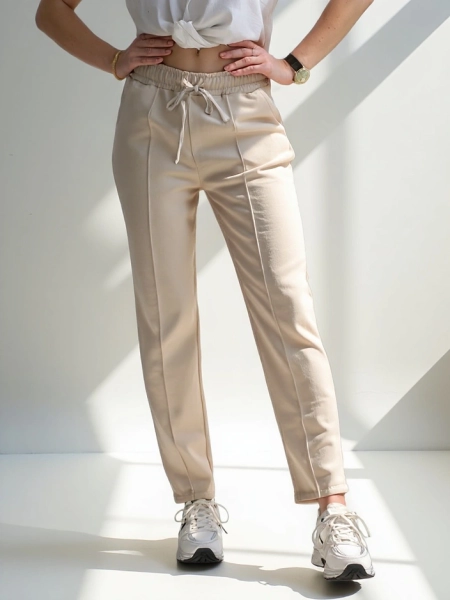 Royalfashion Gerade Damenhose aus Viskose