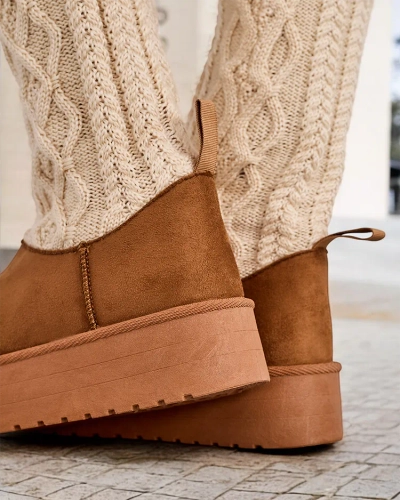 Royalfashion Damen Schneestiefel mit einer sockenähnlichen Schaft Kokumi