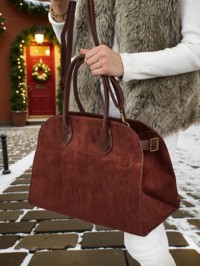 Damen Shopper Handtasche Öko-Wildleder Dorelle