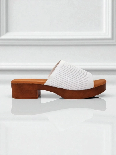 Royalfashion Damen-Pantoletten Ribbed Grace