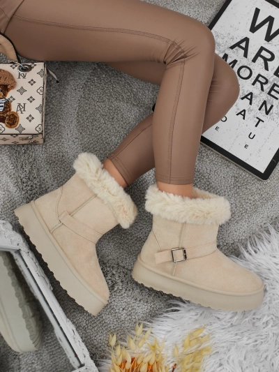 Royalfashion Kurze Damenstiefel a'la Schneestiefel Myrelle