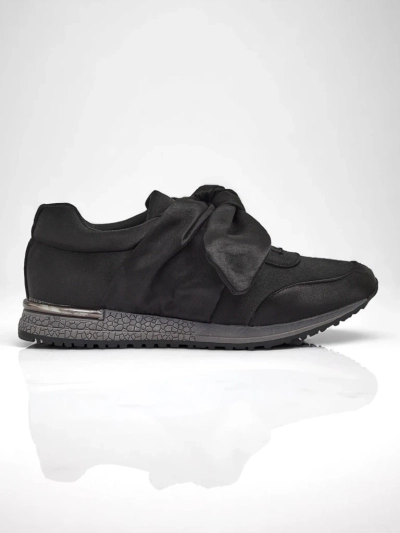 Royalfashion Damen Sneakers mit Schleife Socca