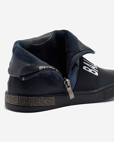 Marineblaue Mädchenstiefel Doubnic- Footwear