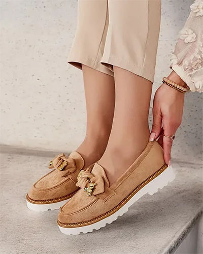 Royalfashion Жіночі мокасини з бантом Ezizer