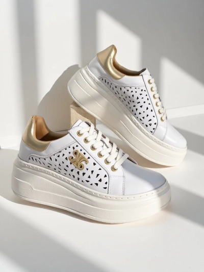 Royalfashion Damen Sport Sneakers perforiert Jovixi