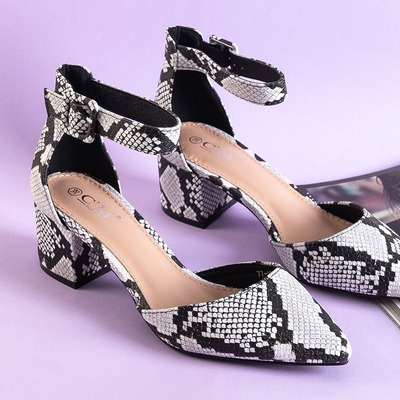 Damen-Serpentinen-Pumps am Lux-Pfosten - Schuhe