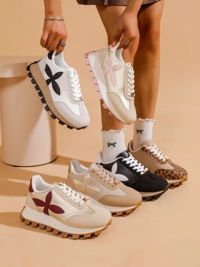 Royalfashion Damen Sportsneakers auf einer dickeren Sohle Aloqa