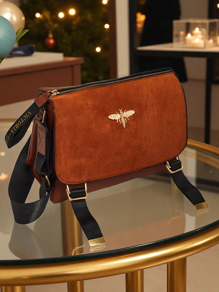 Kleine Damenhandtasche aus Öko-Leder Tessaria