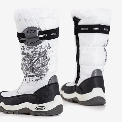 Білі дитячі дитячі чоботи Іани - Взуття