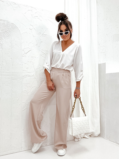 Жіночі широкі тканинні штани Royalfashion