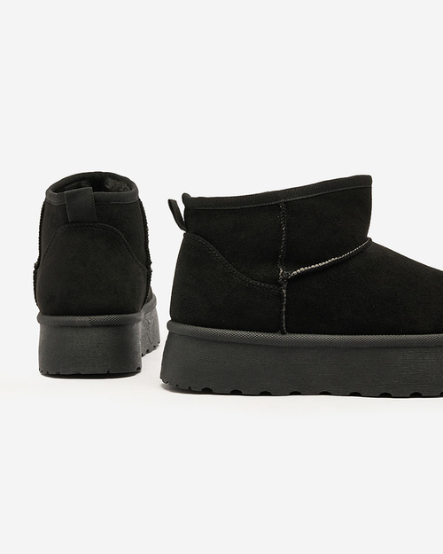 Royalfashion Чорні жіночі черевики на платформі Ersinella