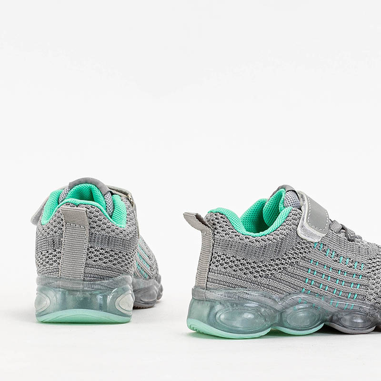 Astra Kinder-Sneakers Grau Synthetik Sportlich für den Sommer