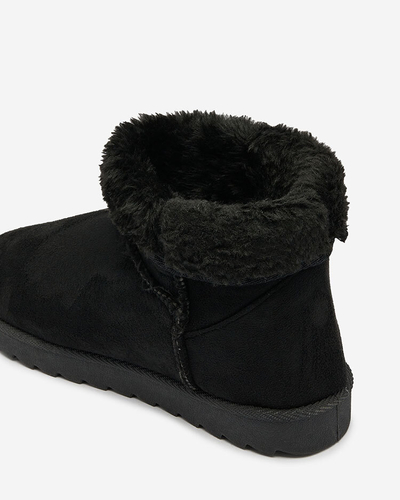 Royalfashion Damenstiefel a'la Schneestiefel in schwarzer Farbe Aener