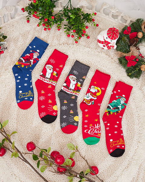 Royalfashion Herren-Weihnachtssockenset 5er-Pack