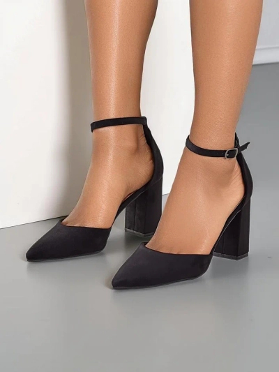 Royalfashion Damen-Eco-Suede-Pumps Caldeno