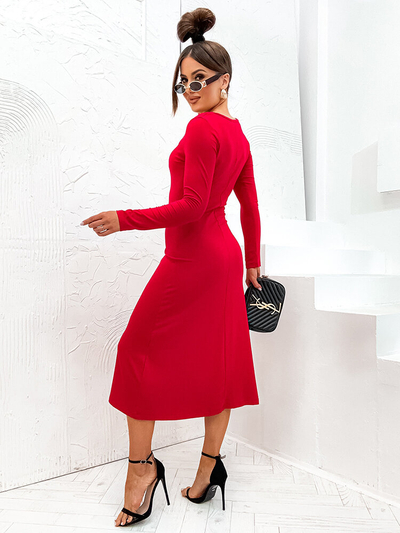 Royalfashion Damen langes Stoffkleid